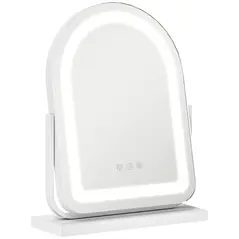 HOMCOM 33 x 44.5cm LED Vanity Mirror - White - 1