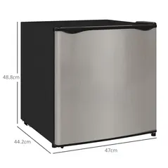 HOMCOM 35L Mini Freezer, -24℃ to -14℃ Temperature - Silver Tone - 3
