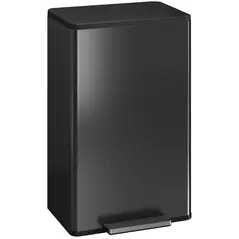 HOMCOM 45L Kitchen Bin, Pedal Bin with Soft-Close and Stay-Open Lid, Removable Inner Bucket, Odor Control for Kitchen, Office - 1