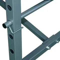 HOMCOM 4-Levels Adjustable Weight Bench Fitness Equipment with Barbell Rack-Black - 9