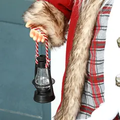 HOMCOM 4'6" Animated Santa Claus Figure, with Sound - Red - 8