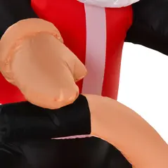 HOMCOM 5.5ft Christmas Inflatable Santa Claus Riding a Motorcycle Blow Up Decoration Xmas Décor for Garden - 9