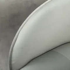 HOMCOM 46-56 cm Velvet-feel Office Chair - Grey - 9