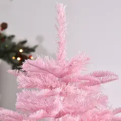 HOMCOM 4FT Artificial Christmas Tree Holiday Xmas Holiday Tree Decoration with Automatic Open for Home Party, Pink - 9