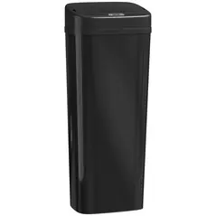 HOMCOM 50L Stainless Steel Sensor Bin - Black - 1