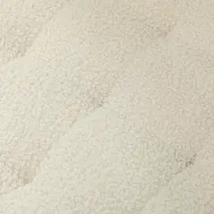 HOMCOM 40.5L Teddy Fleece Storage Ottoman - Cream White - 8