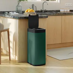 HOMCOM 50L Sensor Bin, Automatic Kitchen Bin, Manual Override, Battery Operated, Inner-Bucket-Free, for Kitchen, Bedroom - 8