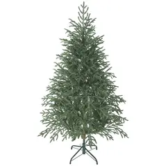 HOMCOM 5 ft Full Spruce Christmas Tree with Realistic Dense Tips, Easy Assembly - Green - 1
