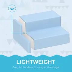 HOMCOM 4-piece Soft Play Set, Climb and Crawl Foam, Toddler Stairs and Ramp, Orange - 7