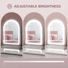 HOMCOM 43 x 59cm LED Vanity Mirror - White - 6