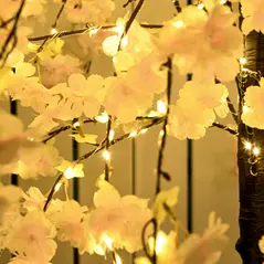 HOMCOM 450 LED Light Decorative Artificial Blossom Tree - Pink - 9