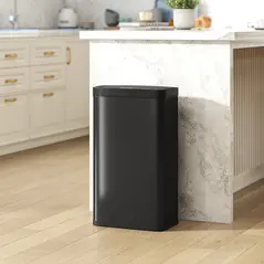 HOMCOM 45L Kitchen Sensor Bin - Black - 8