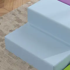 HOMCOM 4-piece Soft Play Set, Climb and Crawl Foam, Toddler Stairs and Ramp, Orange - 9