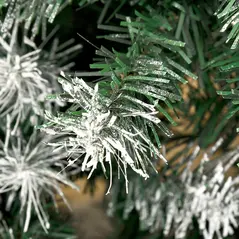 HOMCOM 6FT Artificial Christmas Tree with Pine Cones, Holiday Home Xmas Decoration Automatic Open, Green - 9