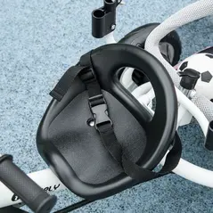 HOMCOM 6 in 1 Kids Trike with Parent Handle, Canopy, 5-point Safety Belt, Storage, Footrest, Brake, for 1-5 Years, Pink - 9