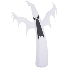 HOMCOM 6FT 1.8m LED Halloween Inflatable Decoration Floating Ghost Scary Party Outdoors Yard Lawn - 1