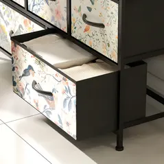 HOMCOM 5-Drawer Chest of Drawers - White - 9