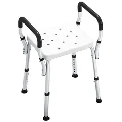 HOMCOM 57-69cm Aluminium Frame Bath Seat - 1