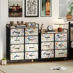 HOMCOM 6-Drawer Chest of Drawers - White - 8