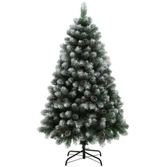 HOMCOM 5ft Snow-Dipped Artificial Pine Christmas Tree - 1