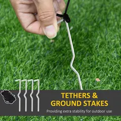 HOMCOM 5ft Inflatable Christmas Tree Xmas Air Blown Holiday Decoration LED Lawn Yard Outdoor Ornaments - 7