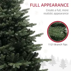 HOMCOM 5ft Artificial Spruce Christmas Tree - Green - 6