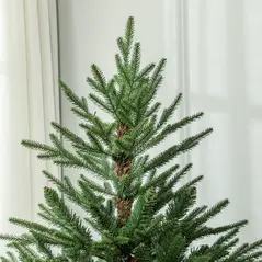 HOMCOM 5ft Bushy and Bare Artificial Christmas Tree - Green - 8