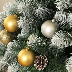 HOMCOM 7ft Snow-Dipped Artificial Pine Christmas Tree - 9