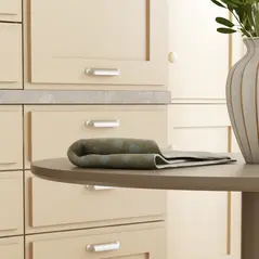 HOMCOM 75H x Φ70cm Two-Person Minimalistic Dining Table - Light Brown - 8