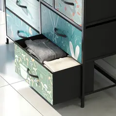 HOMCOM 7-Drawer Chest of Drawers - Blue - 9