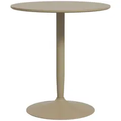 HOMCOM 75H x Φ70cm Two-Person Minimalistic Dining Table - Light Brown - 1