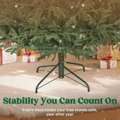 HOMCOM 7 ft Full Spruce Christmas Tree with Realistic Dense Tips, Easy Assembly - Green - 8