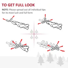 HOMCOM 7ft Unlit Artificial Christmas Tree, Pencil Slim Xmas Tree with Solid Stand and Realistic Branches, Green - 5