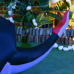 HOMCOM 7FT Tall Halloween Inflatable Dragon with 2 Heads and LED Lights, Blow Up Halloween Party Decoration for Indoor Outdoor Yard Lawn Garden - 8