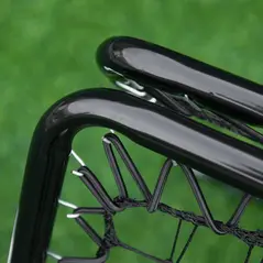 HOMCOM Angle Adjustable Double Sided Rebounder Net Training Aid Target Soccer Goal Kickback For Football, Baseball, Basketball - 75L x 75W cm - 9