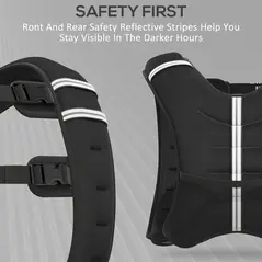 HOMCOM 8KG Weighted Vest, Running Weight Vest with Adjustable Strap, Convenient Pocket and Reflective Strips for Men and Women - 7