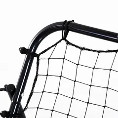 HOMCOM Adjustable Rebounder Net Kickback Target Goal for Teens Adults Training, Black - 9