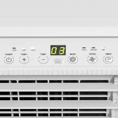 HOMCOM 9,000 BTU Mobile Air Conditioner for Room up to 28m², with Dehumidifier, 24H Timer, Wheels, Window Mount Kit - 9