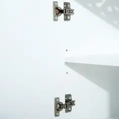 HOMCOM Bathroom Under Sink Storage Cabinet 2 Door Wooden Cupboard Vanity Units - 9