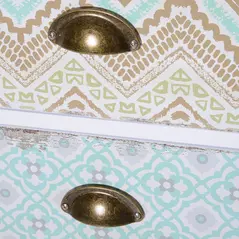 HOMCOM Chest of 5 Drawers Bedside Cabinet Side Storage Chest Entryway Living Room Bedroom Furniture Organizer Unit - 8