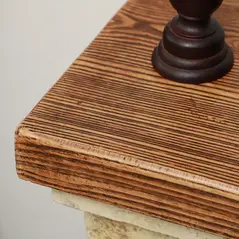 HOMCOM Bioethanol Fire Heater, with Brickwork-Effect Mantelpiece - Brown - 8