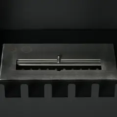 HOMCOM Bioethanol Stove Freestanding Medium-Large 3H Burning Stainless Steel Flame Snuffer for Living Room Black - 9