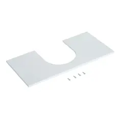 HOMCOM Bathroom Under Sink Storage Cabinet 2 Door Wooden Cupboard Vanity Units - 7