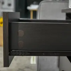 HOMCOM Bedside Cabinet with Drawer and Shelf, White Bedside Table for Bedroom, Living Room, Nightstand Side Table with Metal Rail Set of 2 - 8