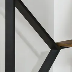 HOMCOM Computer Desk Writing Desk Home Office PC Laptop Workstation with Storage Shelf 120 x 60 x 76cm Black Brown Wood Effect - 8