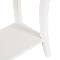 HOMCOM Console Table Modern Sofa Side Desk with Storage Shelves Drawers for Living Room Entryway Bedroom Ivory White - 9