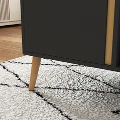 HOMCOM Coffee Table for Living Room, Modern Centre Table with Storage Compartments and Cabinets, Rectangular Side Table, 115x 58x 45cm, Grey - 9