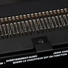 HOMCOM Electric Wall-Mounted Fireplace Heater with Adjustable Flame Effect, Remote Control, Timer, 1800/2000W, Black - 9