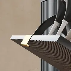 HOMCOM Elegant Four-Drawer Shoe Cabinet - Black - 9