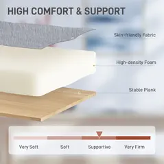 HOMCOM Faux Fur Rabbit Chair - Grey - 5